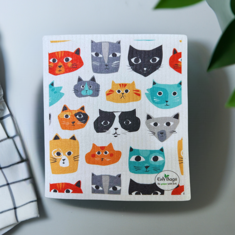 Los Gatos Swedish Dishcloth