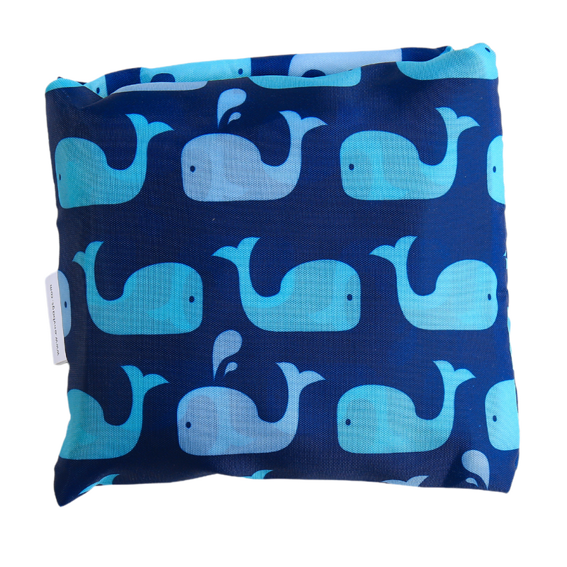 folded whale drawstring backpack