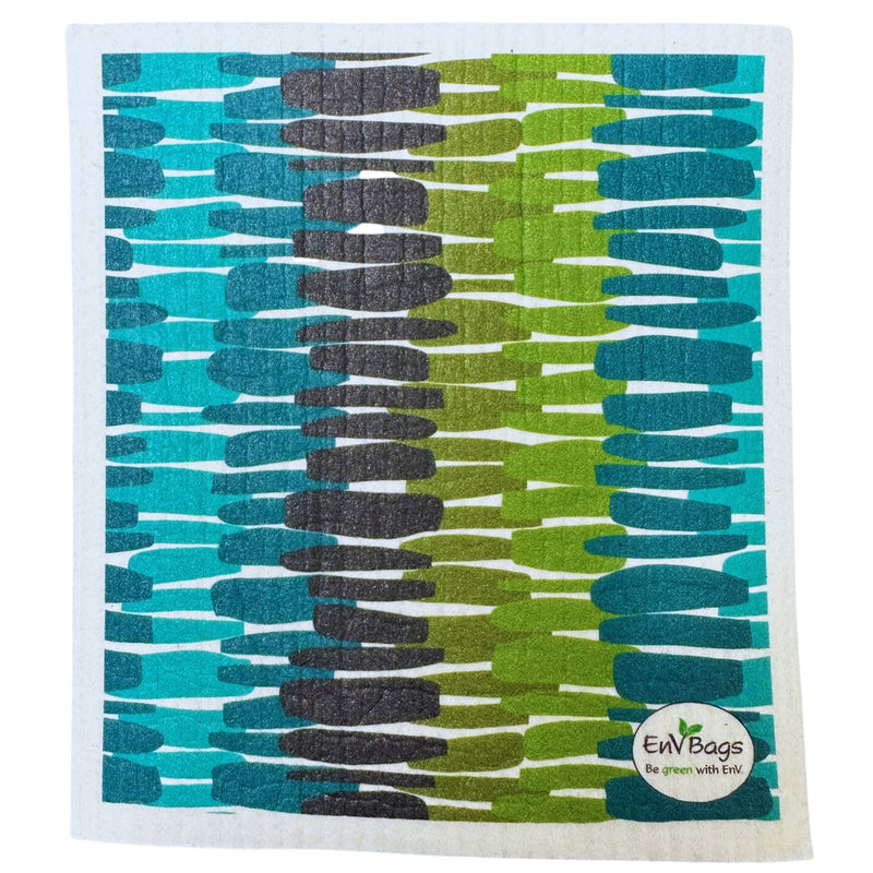 Green w/EnV Swedish Dishcloth