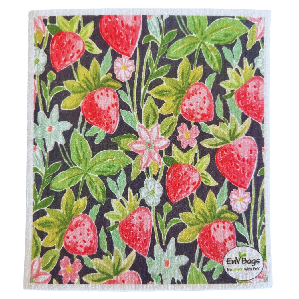 Strawberry Swedish Dishcloth