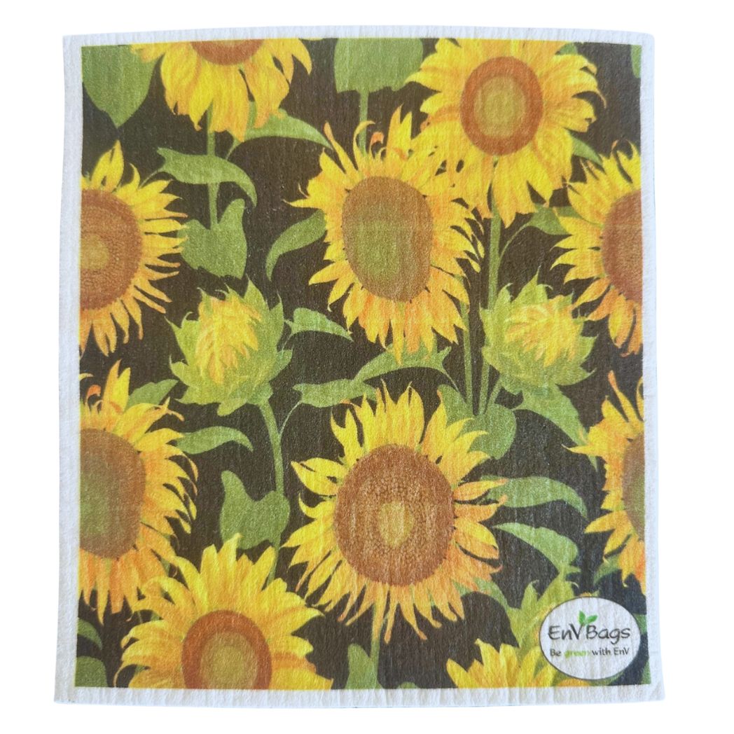 Sunflower Swedish Dishcloth